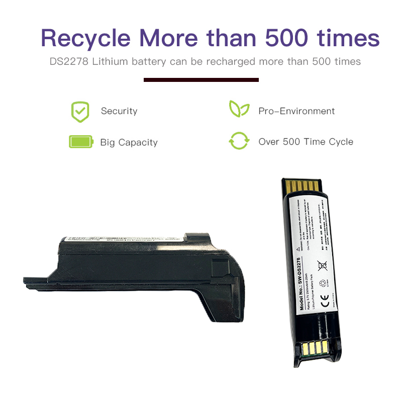 OEM NEW Rechargeable Replacement Lithium ion Battery Zebra DS2278 BT-000317-01 3.7V 2500mAh 9.25Wh Scanner Bateria